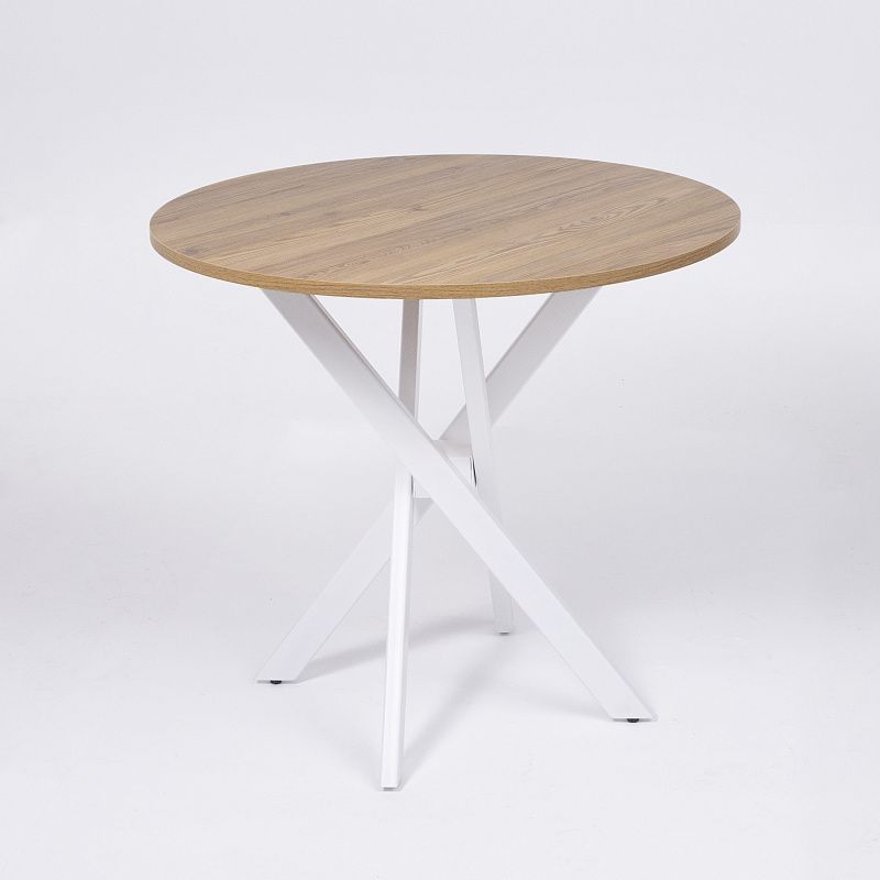 Подстолье WARG h716 под круглую столешницу, белый муар AKS 123762