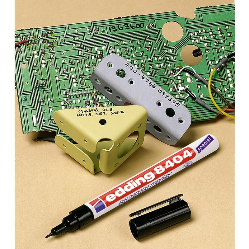 Маркер аэрокосмический Edding "8404", черный