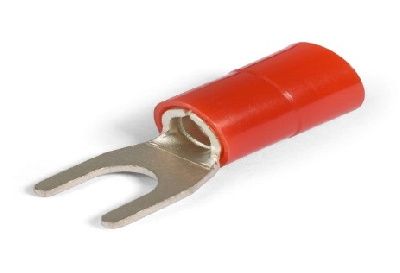 Наконечник кабельный вилочный изолированный с нейлоновой манжетой НВИ(н) 10–6 КВТ 61780