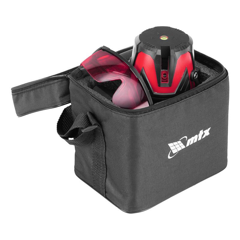 Лазерный уровень MXL RED, 30 м, красный луч, акк. Li 2400 mAh, сумка, резьба 5/8" MTX 35012