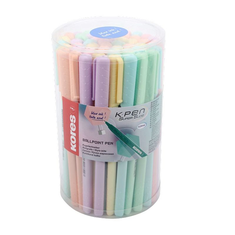 Ручка шариковая "К0 Pastel", 0.7 мм, ассорти, стерж. синий