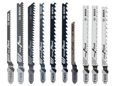 Набор пилок для лобзика 10 шт BOSCH 2607011169