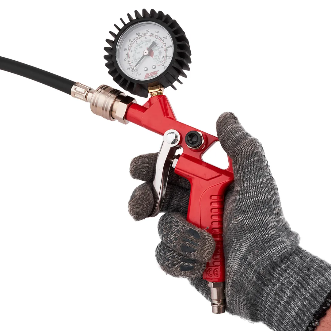 Пистолет для подкачки универсальный с набором аксессуаров 12 пр JBC JBC-8031K12-G