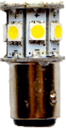 Светодиод LED SMD=13 (5050) 6000K S25 аналог P21/5W 24V 3W 130Lm BAY15d пак.10шт BOCXOD ВОСХОD 89999Pg