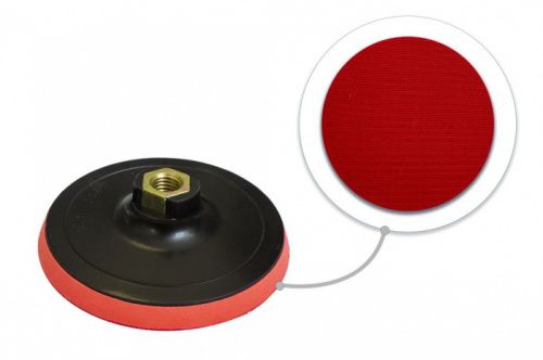 Тарелка опорная с Velcro фиксацией для УШМ, под ключ Forsage