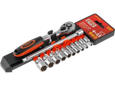 Набор головок 1/4" 4-13 мм 12 пр, 6-гр PRO STARTUL PRO-41414