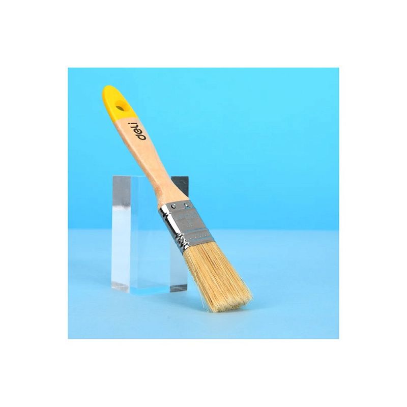 Кисть малярная плоская Deli YS EDL509121, 1-25 мм, деревянная рукоятка, искусственная щетина