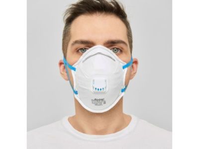 Респиратор (полумаска) SAVEX 202V формов. с клап. FFP2 (до 12 ПДК) инд. уп. AirON S000000106