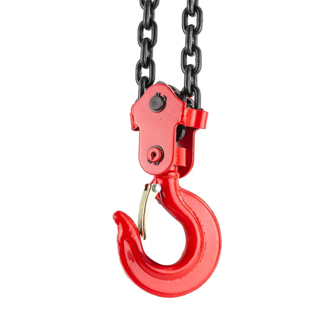 Таль механическая 2 т, цепная, с фиксацией цепи натяжения, L цепи 3 м ForceKraft FK-TRC9020