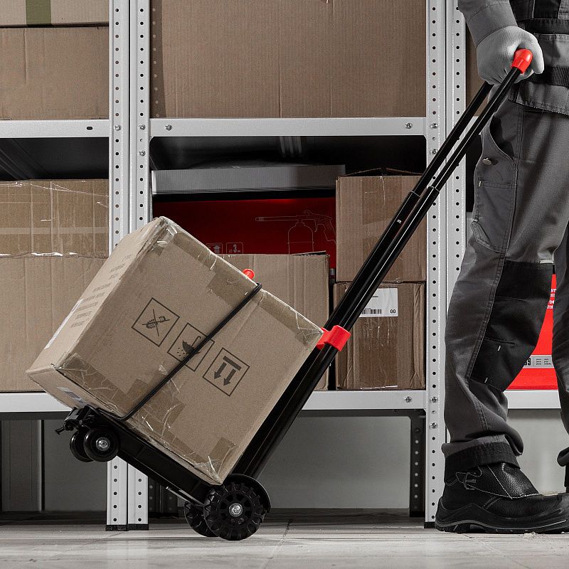 Тележка хозяйственная, складная, 4 колесная, грузоподъемность 40 кг Matrix 98205