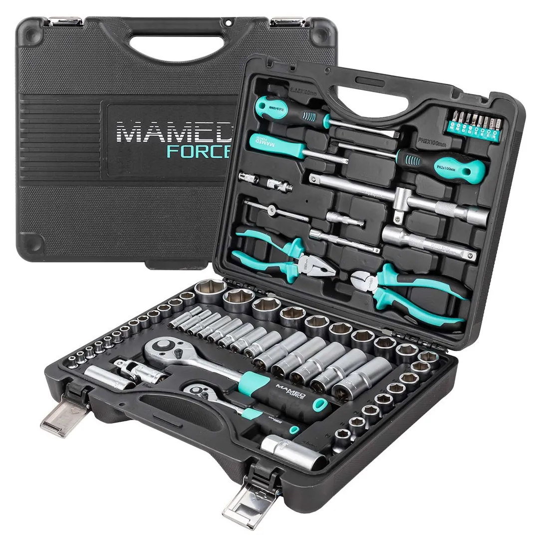 Набор инструментов 1/4''&1/2" 6-гр 69 пр. MAMEDFORCE MF-4603-5