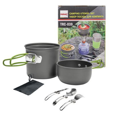 Набор посуды алюминиевой для кемпинга WMC TOOLS WMC-TRC-039