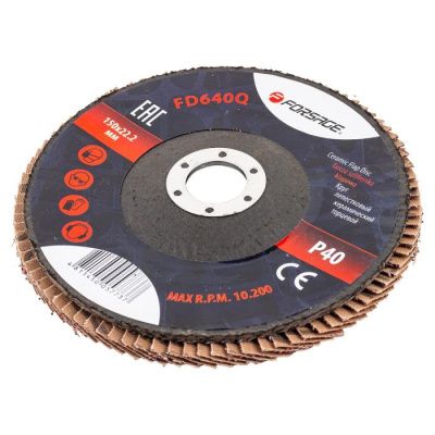 Круг лепестковый керамический торцевой 150 мм P80 Forsage F-FD680Q