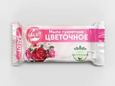 Мыло туалетное ЦВЕТОЧНОЕ 100 г, в цв. обертке SALUT 4657767580137