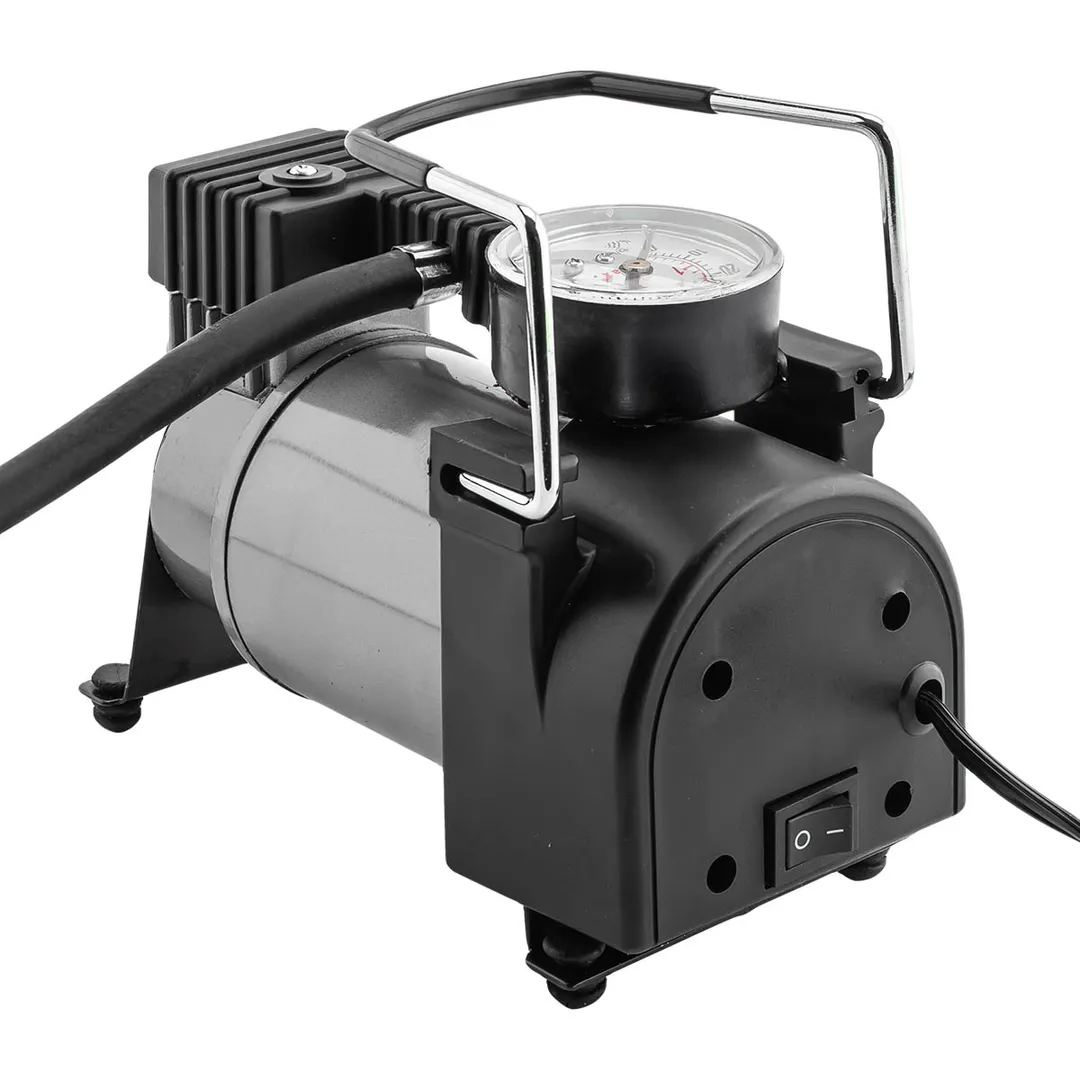 Компрессор автомобильный поршневой с аналоговым манометром, 12В, 10А, 30л/мин, 7бар, в сумке Scheppach Sch-580