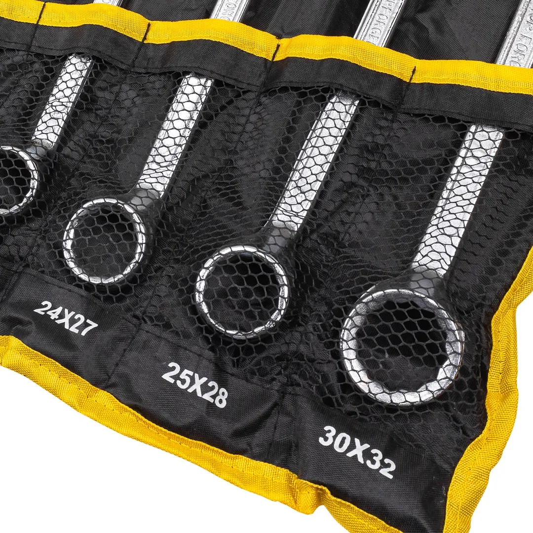 Набор накидных ключей, отогнутых на 75° 6х7-30х32 мм 12 пр WMC TOOLS WMC-5128P