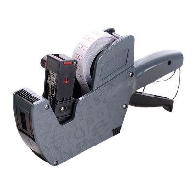 Этикет-пистолет однострочный Deli, 21.5x12 мм, серый