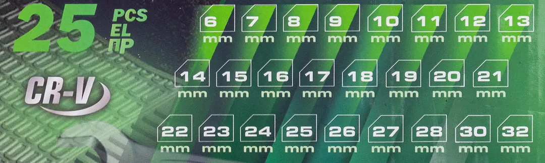 Набор ключей комбинированных 25 пр. 6-28, 30, 32 мм RockForce RF-5261P Premium