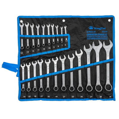 Набор ключей комбинированных 6-32 мм 22 пр KINGTUL KT-5221P