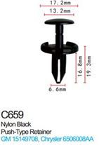 Клипса для крепления внутренней обшивки а/м GM пластиковая, 100 шт Forsage C0659(GM)