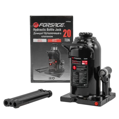Домкрат бутылочный 20 т с клапаном, 220-420 мм Forsage F-T92004
