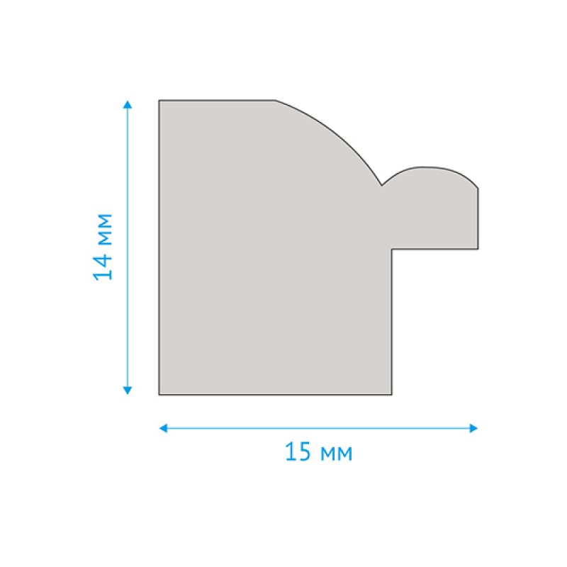 Фоторамка "OfficeSpace №9", 21х30 см, пластик, со стеклом, белый, золото