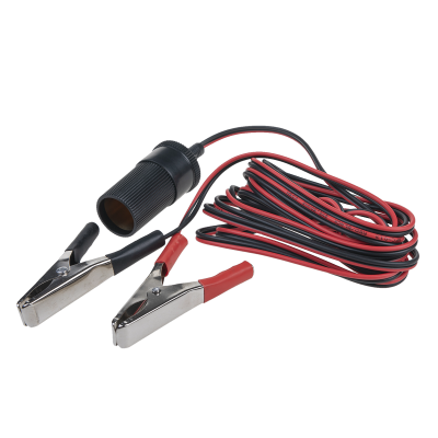 Удлинитель прикуривателя 3м с большими крокодилами SKYWAY S00702004