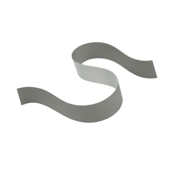 Лента световозвращаемая серая 65% полиэстер 35% хлопок ширина 2.5 см