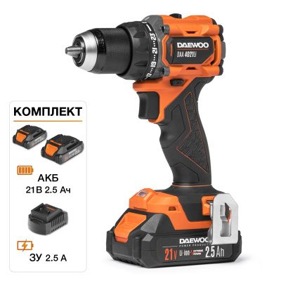 Дрель-шуруповерт аккумуляторная DAA 4021Li SET BOX Daewoo Power DAA 4021Li SET BOX