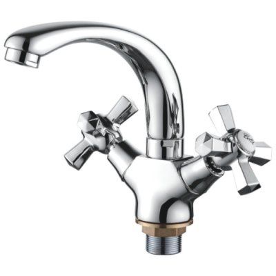 Смеситель для умывальника, цинк, хром Ledeme L1090-2