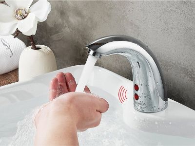 Смеситель для умывальника сенсорный, латунь, хром Ledeme L1055-14