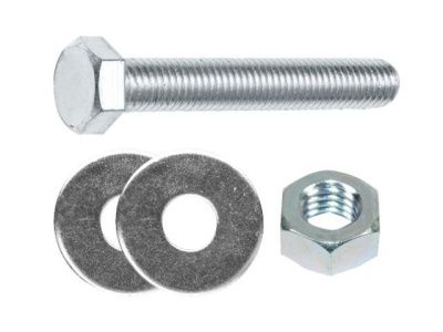 Болт шестигр. с гайкой и шайбами Starfix