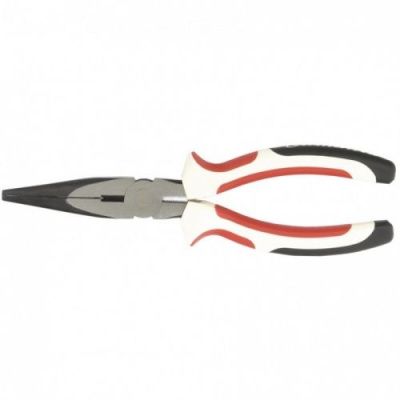Длинногубцы прямые Premium 180 мм, трехкомпонентные рукоятки MATRIX 17186