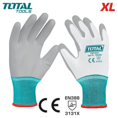 Перчатки с PU покрытием TOTAL TSPUG01