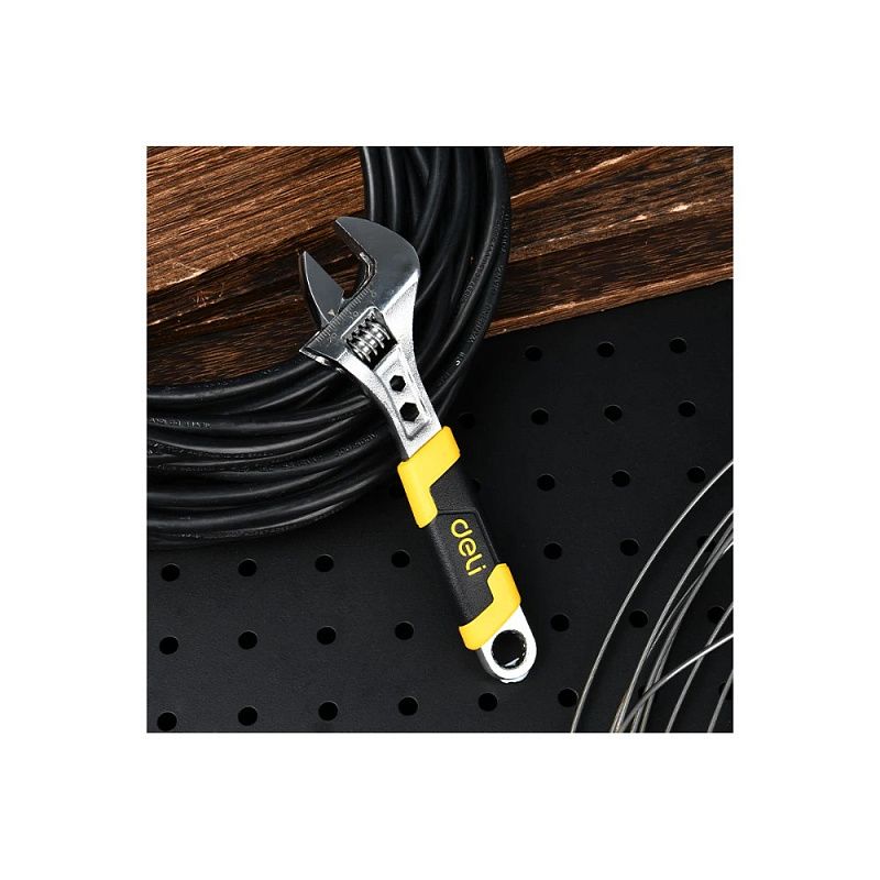 Ключ разводной Deli YS EDL30106, 150 мм, раскрытие губок 22 мм