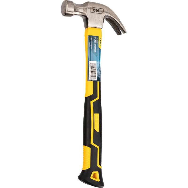 Молоток-гвоздодер Deli YS EDL5001, 0,25 кг, фибергласовая рукоятка