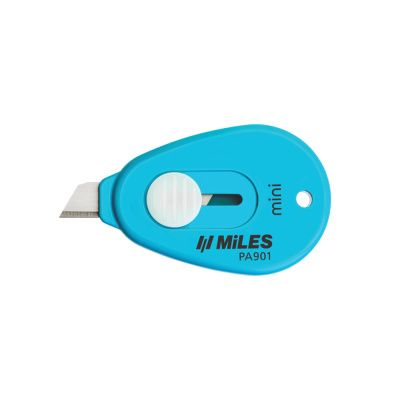 Нож для бумаги малый "Kangaro Miles", 9 мм, голубой