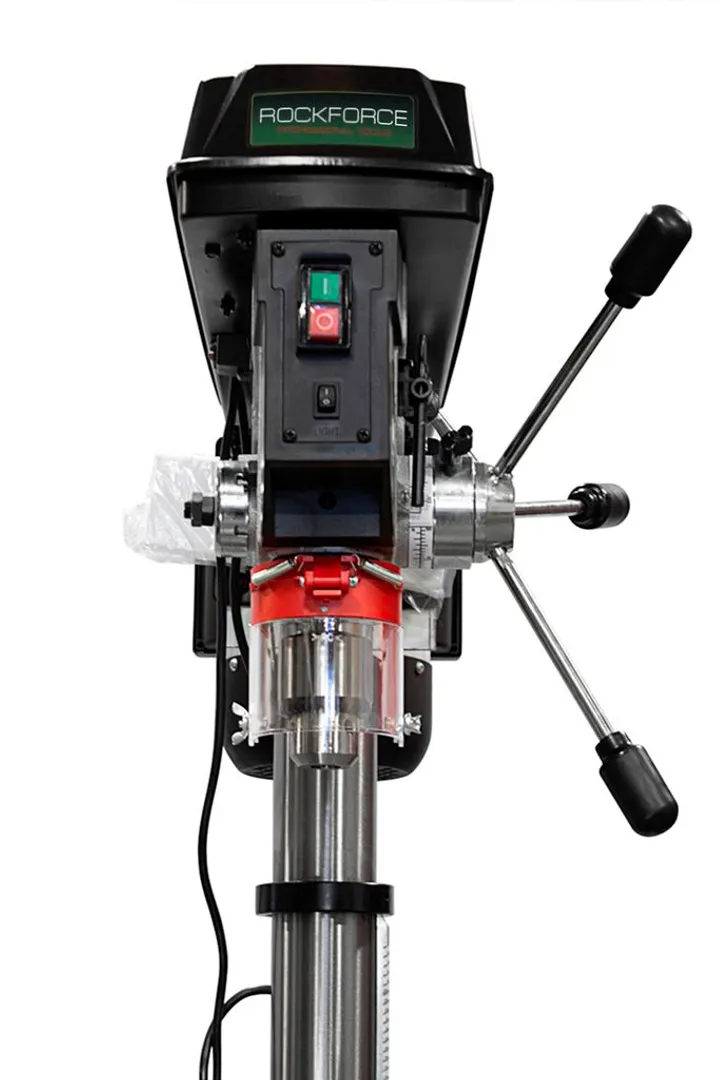Станок сверлильный напольный 220В, 900Вт, 170-3000об/мин, диаметр сверла - 5-20 мм, 16 скоростей RockForce RF-DP43028F