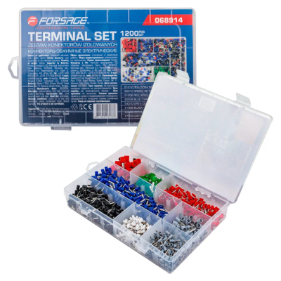 Коннекторы обжимные электрические 1200 шт Forsage F-068914
