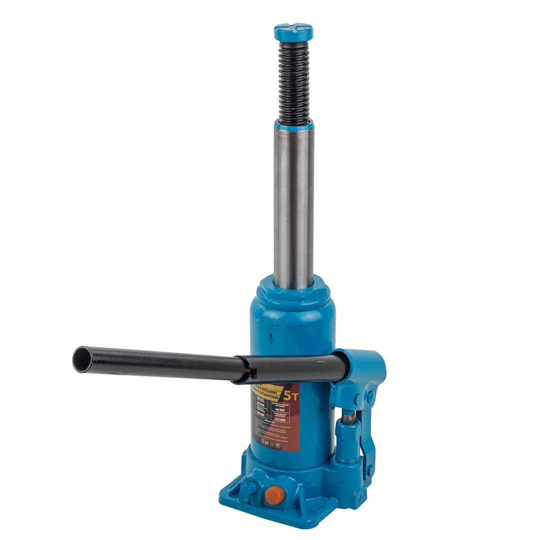 Домкрат бутылочный 5 т, с клапаном, 200-385 мм KINGTUL KT-T90504