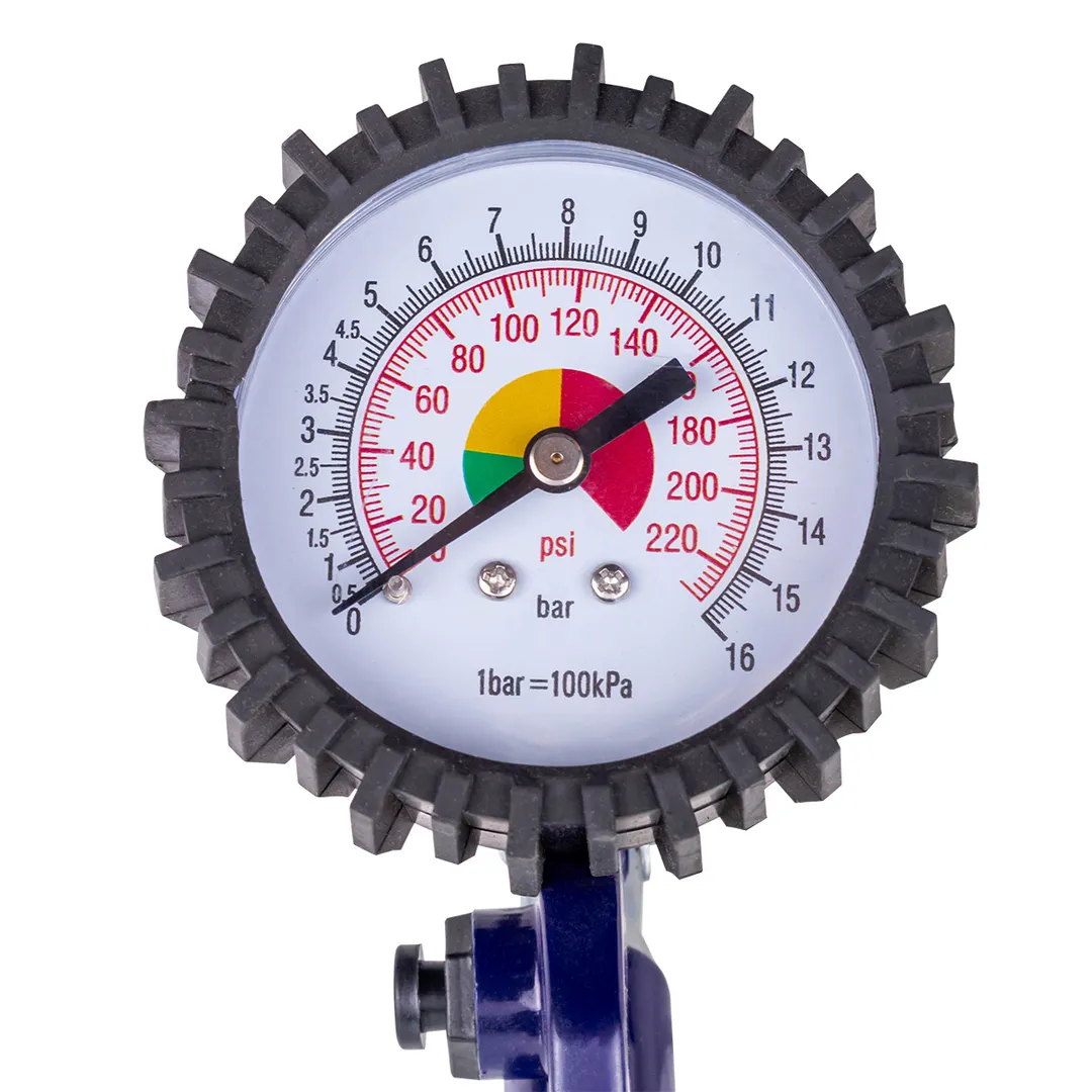 Пистолет для подкачки шин с манометром и шлангом YATAFORCE YF-STG-32