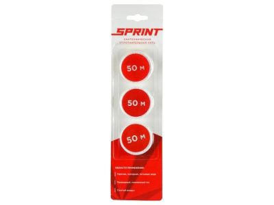 Нить для герметизации резьбовых соединений Sprint набор катушек 3х50 СантехМастер 61014