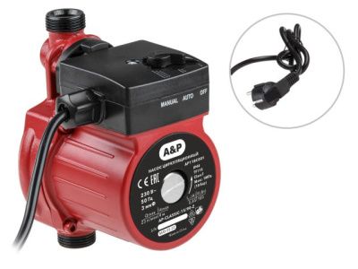 Насос циркуляционный CLASSIC-15/90-Z, 100 Вт, 1380 л/ч, 9 м A&P AP118C001