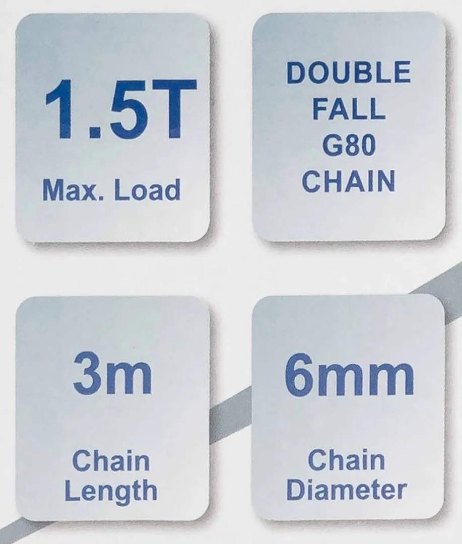 Таль цепная ручная 1.5 т Scheppach Sch-TRC9015