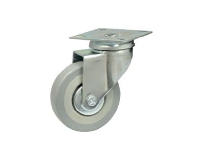 Опора колёсная резиновая d 50 мм на площадке, серая Starfix SMF2-1052601