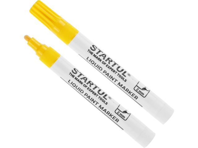 Маркер промышл. перманентный на основе жидк. краски желтый STARTUL PROFI ST4360-04