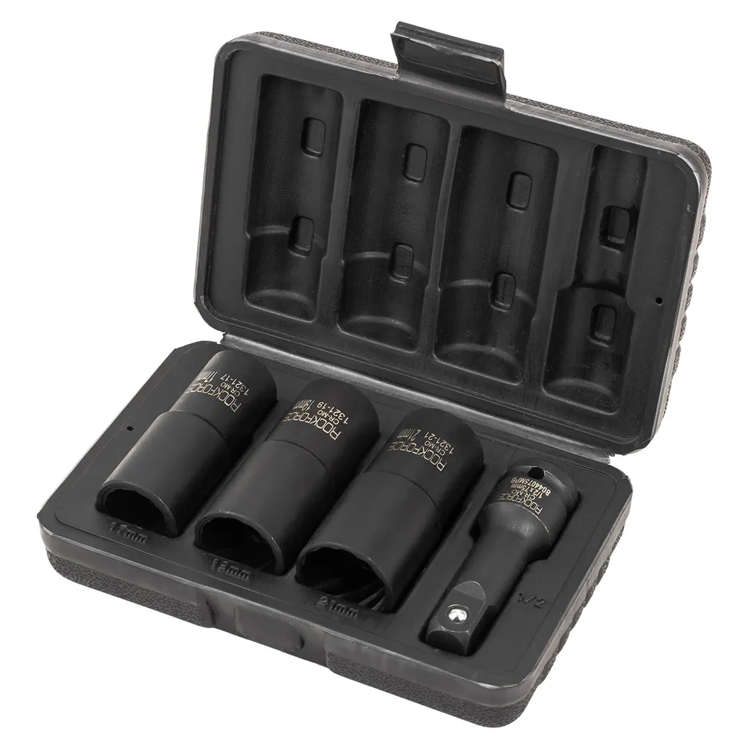 Набор головок-экстракторов для поврежденных болтов и гаек 4 пр 1/2'' RockForce RF-906U3