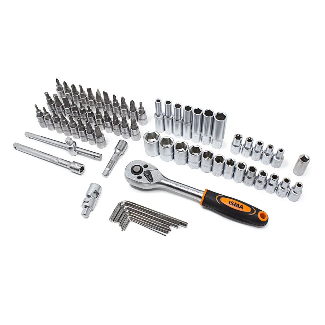Набор инструментов 216 пр 1/4''&3/8''&1/2'' 6-гр ISMA ISMA-38841