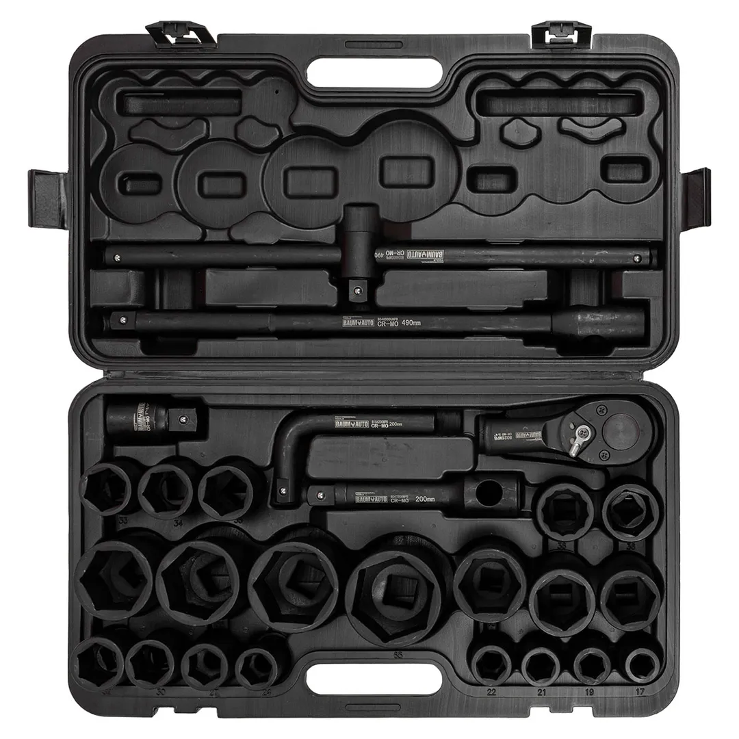 Набор инструментов ударных 26 пр. 3/4'', 6-гр. BaumAuto BM-68262-5MPB