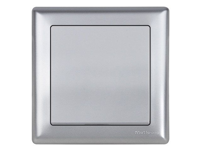 Выключатель 1-клав., скрытый, винт. зажим, серебро, DARIA, 10 A, 250 V, IP 20, Mutlusan 21204010282